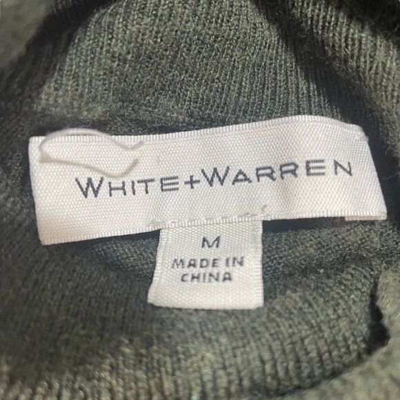 White + Warren Womens Turtleneck Sweater M Soft Cozy Knit Casual or Workwear - Picture 2 of 9